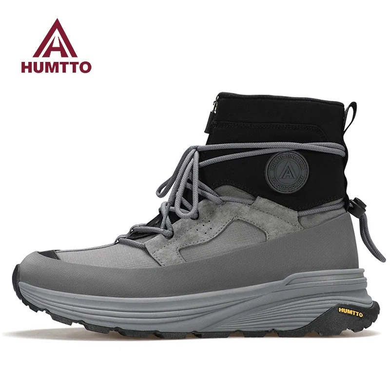 HUMTTO outdoor Snow boots men's hiking shoes winter high top wool warm ski boots waterproof snow boots trekking sneakers - AliExpress Sneakers