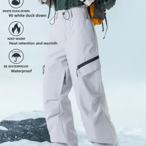 Thiened Hardell down Trousers for Men And Women Winter Windproof Waterproof Warm Cold Proof Skiing Pants Youth Casual Fas... - AliExpress Pants
