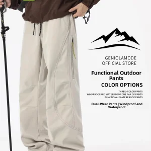 MMOPTOP Spring New Loose Outdoor Casual Pants Men's American Sle Hiking Workwear Qui Dry Straight Leg Polyester Fiber - AliExpress Pants