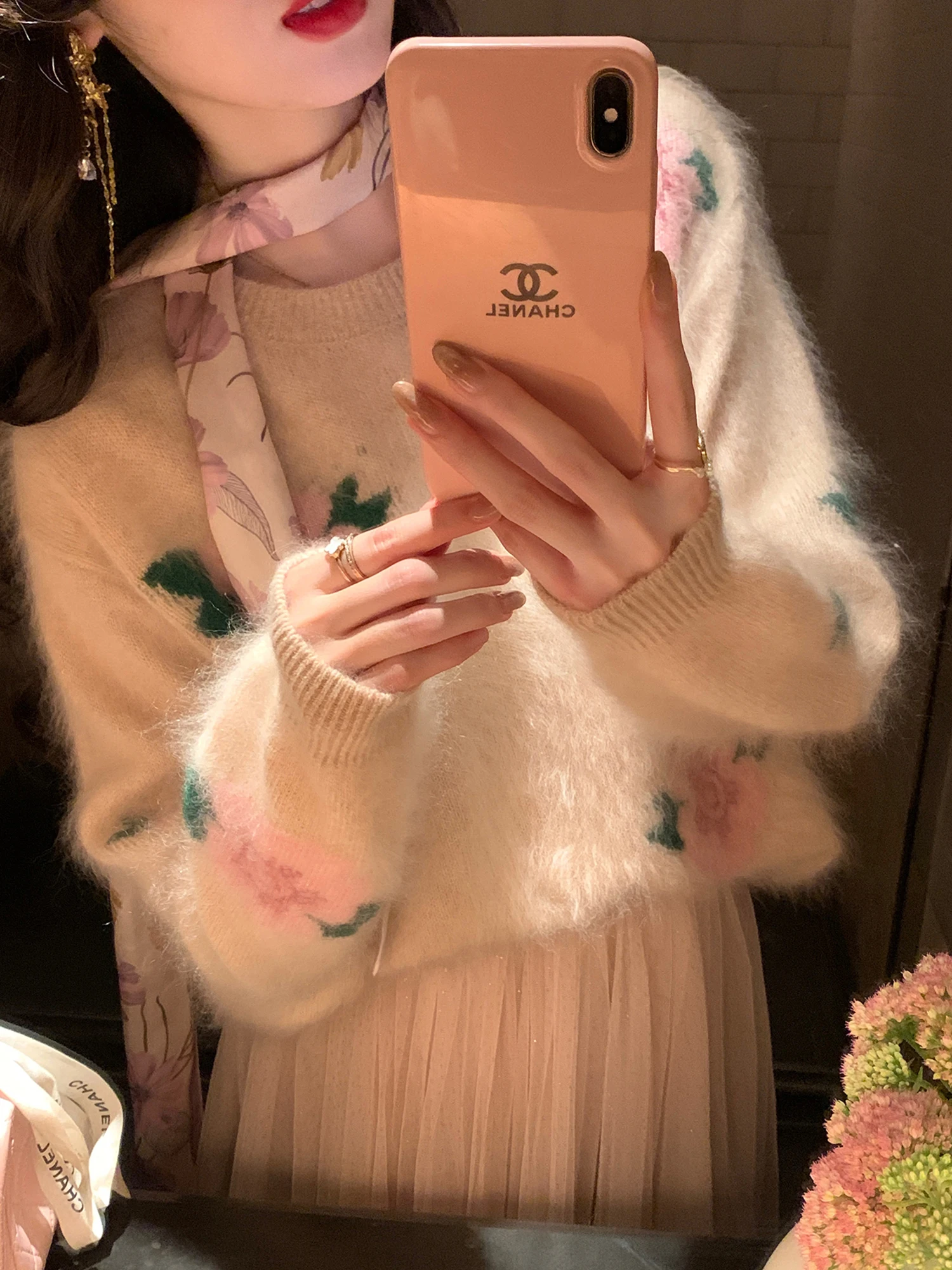 Eees Vintage Garden 00% Wool Knitted Long Plu Soft Knit Sweater Winter Warm Gentle Sle Loose Fit round Ne Sweater - AliExpress Sweaters&Jumpers