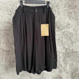 TOP-YAMAMOTO wide-leg pants wool 80% deconstructed high-waisted dark style design - AliExpress Pants