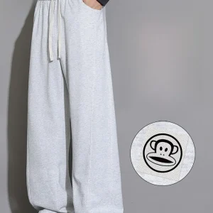 PaulFrank Men's American Spor Straight Leg Casual Pants Autumn Loose Wide Leg Trousers Durable Cotton Polyester Blend - AliExpress Pants
