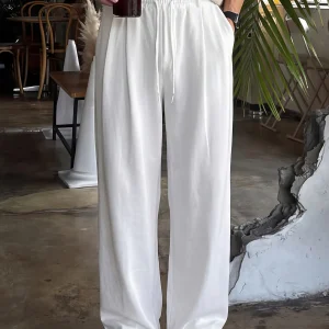 Casual Straight Leg Men's Pants White Loose Drapey High-End Feeling Wide Leg West Pants Spring Season Casual Trousers - AliExpress Pants