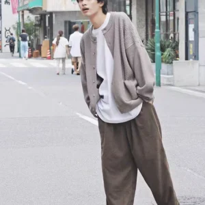 Collaboration Pure Color Corduroy Casual Pants Loose Fit Straight Leg Zipper mid Waist Youthful Daily Wear Autumn Long Trousers - AliExpress Pants