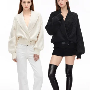 SUNDAYAM Casual Sle Knitted Sweater Coat with Button Lantern Sve Loose Fit Comfortable Thiened Cotton Casual Wear - AliExpress Sweaters&Jumpers
