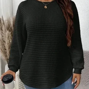 New 2024 Casual Color Blo Plaid Pullover irt Women's Cleanfit Loose Sle Inner Wear Ultra Thin Winter Collection - AliExpress Sweaters&Jumpers