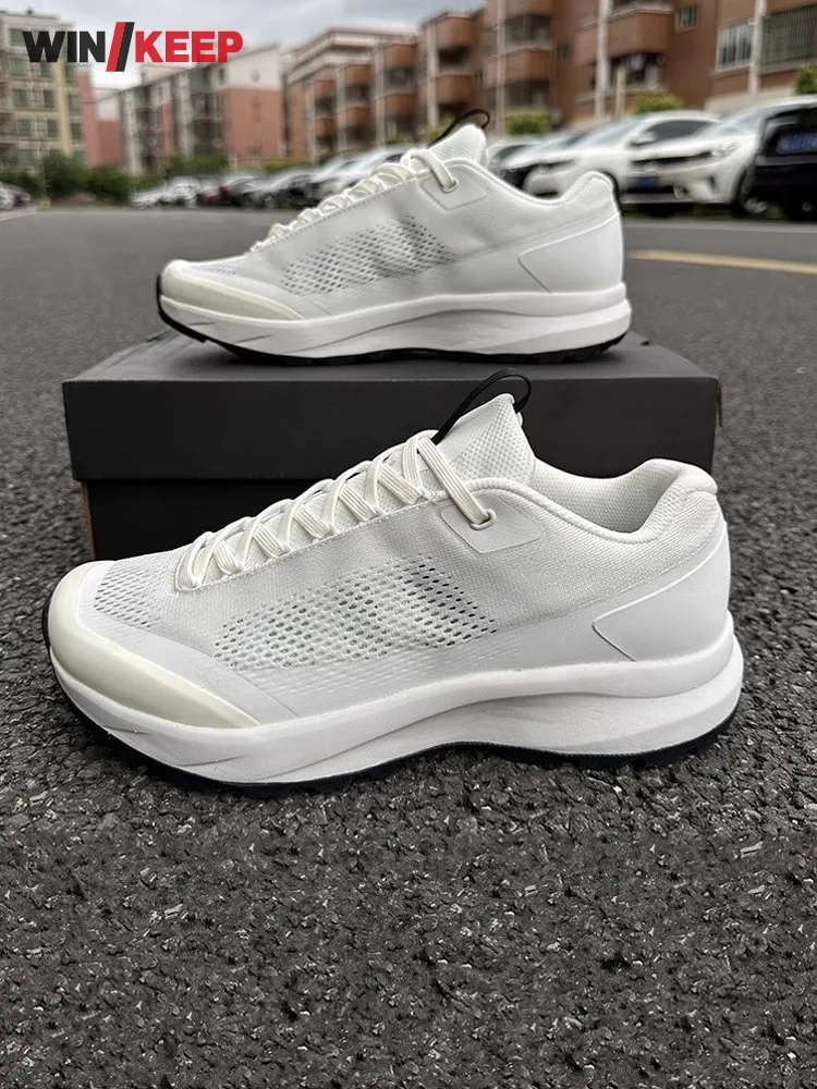 Hiking Shoes Mens Outdoors Climbing Breathable Patchwork Lace Up Mesh Surface Hiking Camping Jogging Sneakers Sports Shoes - AliExpress Sneakers