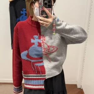 Asymmetrical Knitted Cardigan Women's Sweater  Pattern Splicing Early Spring New Sle Dàwáng Jiā àng Nán Oil Quali - AliExpress Sweaters&Jumpers