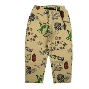 GO SLOW CARAVAN Japanese Trendy Brand Printed Wide Matsuyama Functional Belt Pants - AliExpress Pants