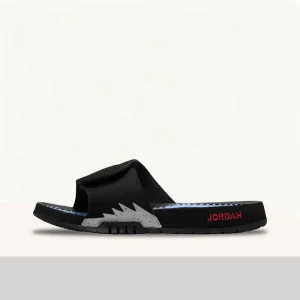 Nike Jordan Hydro5 Comfortable Anti-Slip and Anti-Abrasion Flip-Flops Unisex Style - Black and Silver 555501-061 - AliExpress Sneakers