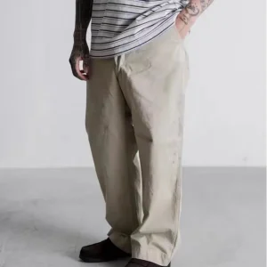 BOW  M41 CHINO TROUSERS Distressed Straight Leg Long Pants Dyed Splatter Cotton Casual Pants for Young Men CleanFit Style - AliExpress Pants