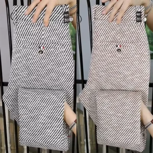 Faionable Striped Casual Pants Men's Trendy European Sle Slim Straight Tube Pants Autumn Winter New All-Match Long Pants - AliExpress Pants