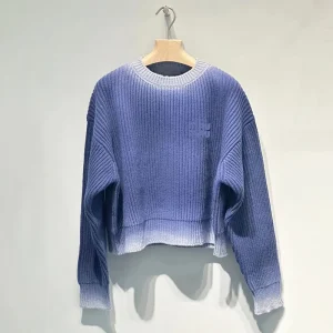 High-End Knitted Sweater Women's round Neck Embroidered Letter Gradient Color Knitwear Top Korean Style Loose Fit Long Sleeve - AliExpress Sweaters&Jumpers
