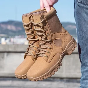 20262025 new combat training boots men's ultra-light outdoor waterproof training boots cowhide anti-puncture breathable desert b - AliExpress Sneakers