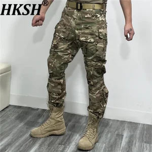 HKSH Spring New Men's Tide Safari Style Outdoor Casual Sport Tactical Pants Lurker Straight-Leg Stretch Adjustable Cuffs HK20866 - AliExpress Pants