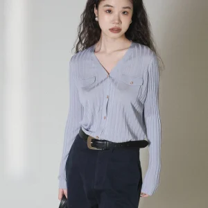 IVY YANG Silk Long Sve V-Ne Knitted Open Cardigan Women's Faion Slimming Drapey Striped een Fiber Ladies Sweater - AliExpress Sweaters&Jumpers