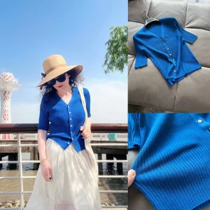 Elegant Ice Skin White  High End Line Summer V Neck Cool Feeling Rayon Slim Knitted Open Cardigan Women's Fashion - AliExpress Sweaters&Jumpers
