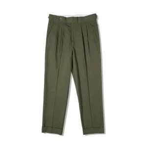 Red Tornado Neapolitan Suit Trousers Herringbone Men's Double Pleated Casual Pants Cuffed - AliExpress Pants