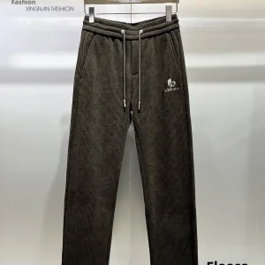 Men's Fce Lined Corduroy Straight Leg Casual Pants Winter Thiened Sports Commuter Versatile Loose Fit Long Trousers - AliExpress Pants