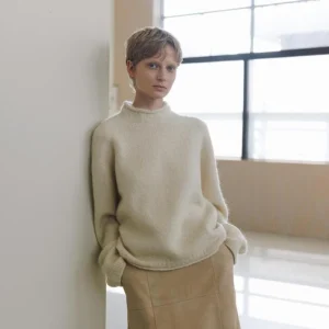 Korean Sle Loose f High Collar Mohair Knit Sweater Versatile MOIA Sle Casual Luxury Women's Long Sve round Ne Swe... - AliExpress Sweaters&Jumpers