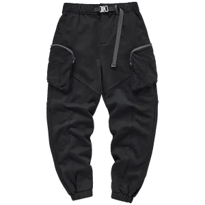 VIP Men's Casual Knitted Work Pants Multiple kets Sports Loose Fit Sweatpants Trendy Brand Cotton Polyester Blend - AliExpress Pants
