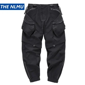 2025 Autumn Tactical Pants Men Fashion Functional Multi Pockets Cargo Trousers Hip Hop Streetwear Pants Techwear Black - AliExpress Pants