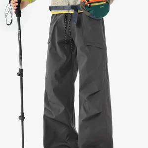 MMOPTOP Men's Casual Waterproof Outdoor Work Pants Grey Loose Leg Trousers Straight Cut Trousers Fashionable Spring Leisure - AliExpress Pants