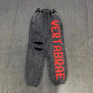 Street Sle Vertabrae Sweatpants Men's Women's Casual Trousers 3D Print Hole Design Spor Loose Fit mid Waist Cotton - AliExpress Pants