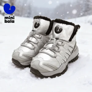 Mini Balabala Kids Outdoor Sneakers Winter Waterproof Slip-Resistant Kick-Toe and Lace-Free Shoes - AliExpress Children's Shoes