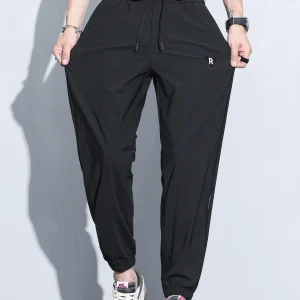 Mark Fairwe Ice Silk Men's Summer Thin New Breathable Qui Dry Sports Pants Cuffed Casual Trousers Casual Nylon Fabric - AliExpress Pants