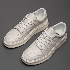Outdoor Mens Genuine Leather Versatile Thick Platform Low Cut Sneakers Sport Running Jogging Shoes Laace Up Skateboard Trainers - AliExpress Sneakers