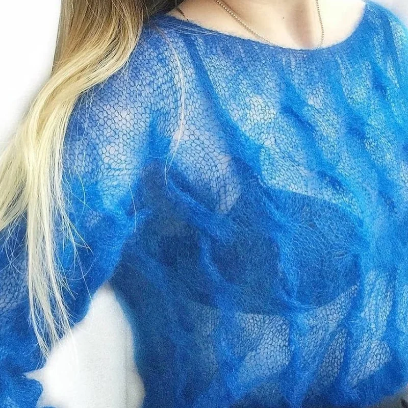 spring Round Neck Hollow Sweater for Women, Loose Pullover, Hand Woven, Hollow, Lazy Leisure, New Fashion, Summer2024 - AliExpress Sweaters&Jumpers