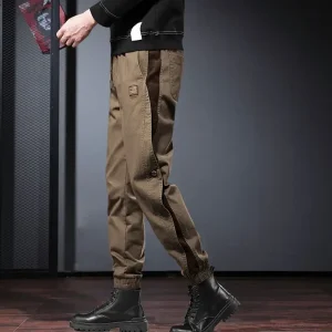 High-End Men's Fce Lined Loose Fit Workwear Pants Autumn Winter Straight Leg American Sle Trendy Brand Trousers for Men - AliExpress Pants