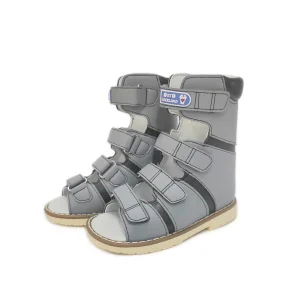 Summer Baby Orthopedic Shoes For Kids Leather High Top Clubfoot Sandals Ankle Support Flat Feet Footwear Size22-34 - AliExpress Children's Shoes