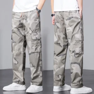 Summer Thin Casual Camouflage Men's Work Pants Loose American Sle Faionable New 2025 Long Trousers for Men - AliExpress Pants