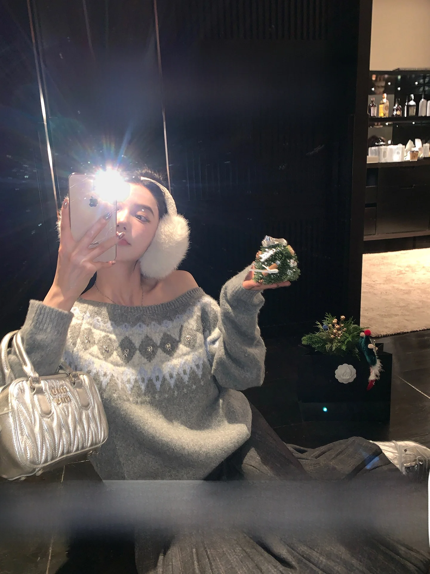New Year Special Edition Fair Isle Knitted Wool Sweater Handmade Rhinestone Decorated Casual Loose Fit Women's Winter Top - AliExpress Sweaters&Jumpers
