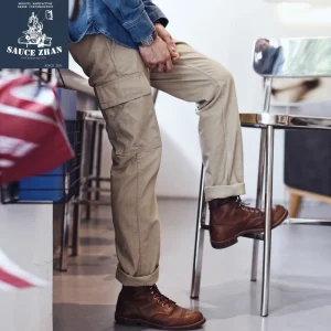 SauceZhan D615 German Military Pants Canvas Trousers Mens Pants Cargo Pants Classic Strong and Wear-resistant  Straight - AliExpress Pants