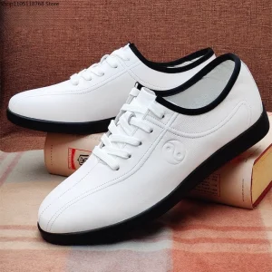 Genuine Cowhide Leather Tai Chi Shoes for Kung Fu Wushu Martial Arts Soft Flexible Sole Light weight Men Women Footwear - AliExpress Sneakers