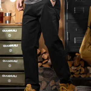 American Retro Straight Leg Casual Pants Men's Pure Cotton Slight Elastic Workwear Versatile Men's Long Pants Breathable Comf... - AliExpress Pants