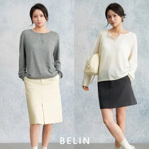 Belin mat Sle Women's Knitted Woolen Long Sve Loose Fit Top Thin Outerwear Spring 2026 Breathable Comfortable - AliExpress Sweaters&Jumpers