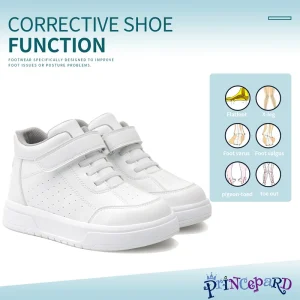 Princepard Kid Sneakers Orthopedic Boys Girls' Shoes High Back Ankle Support Children School Sporty White Casual Shoes - AliExpress Children's Shoes