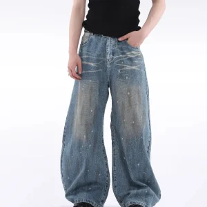 American Retro High Street Design Heavy Loose Wide-Leg Pants Fashion Trend Casual Stylish Versatile Men's Trousers - AliExpress Pants
