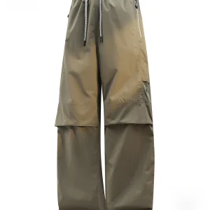 PaulFrank Summer Thin American Sle Workwear Casual Pants Men Loose Straight Leg Trousers Elastic Waist Cargo Pants - AliExpress Pants