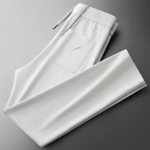 Summer High-End Modal Cotton Air Layer Men's Slim Straight Leg Thin Casual Pants Faionable Breathable Straight Tube Trousers - AliExpress Pants