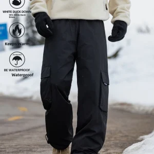Northeast China Snow Country Mohe Harbin down Snowboard Pants Men Women Sle Winter Windproof Waterproof Cold Proof Workwear... - AliExpress Pants