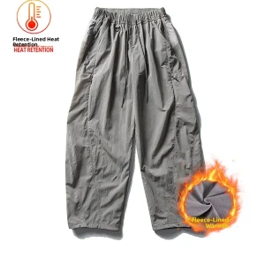 GPstudio Men's Fce Lined Loose Outdoor Hiking Trousers Waterproof Functional Workwear Paratrooper Pants Casual Straight Le... - AliExpress Pants