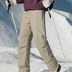 Men's Winter Thickened Warm Skiing Casual Pants Outdoor Paratrooper down Trousers Loose Straight Tube Anti-cold Long Trousers - AliExpress Pants