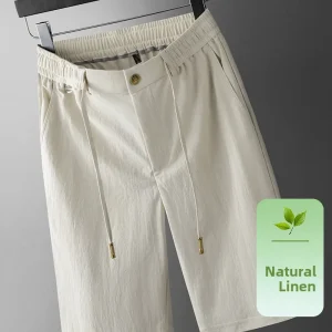 Summer Men's Thin Anti-Wrinkle Casual Pants Loose Straight Leggings mid Waist Busin Sle Polyester Elastic Fiber - AliExpress Pants