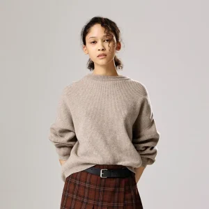 Casual Briti MHL Sle Loose Fit Long Sve Knitted Sweater Wool Blend round Ne Knitwear Slimming Effect Autumn Winter - AliExpress Sweaters&Jumpers