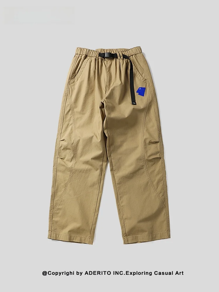 Loose Elastic Workwear Outdoor Men's Pants Straight Leg Casual Trousers Comfortable Breathable Cotton Trousers for Hiking - AliExpress Pants